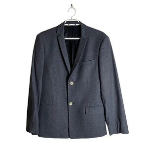 Bruuns Bazaar Women's Gray Single Breasted Notch Lapel Blazer